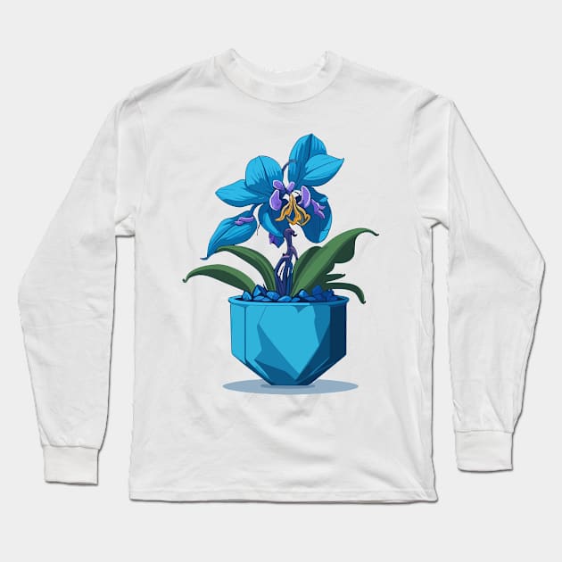 Potted Orchid Long Sleeve T-Shirt by SpriteGuy95